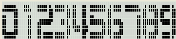 Cut up Timex datalink font